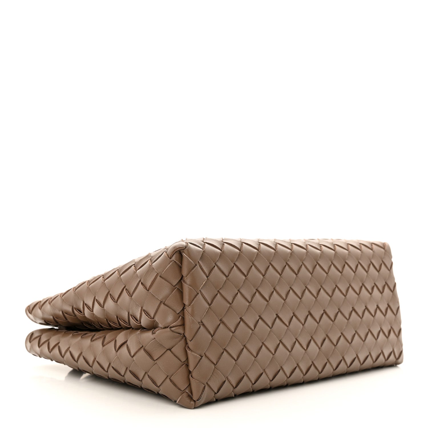 Bottega Veneta Nappa Intrecciato Medium Andiamo Shoulder Bag Taupe Grey 4 of 10