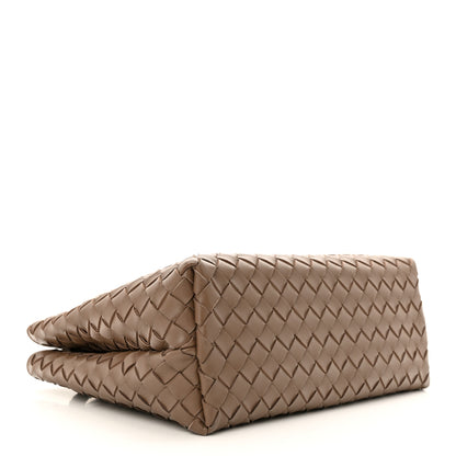 Bottega Veneta Nappa Intrecciato Medium Andiamo Shoulder Bag Taupe Grey 4 of 10