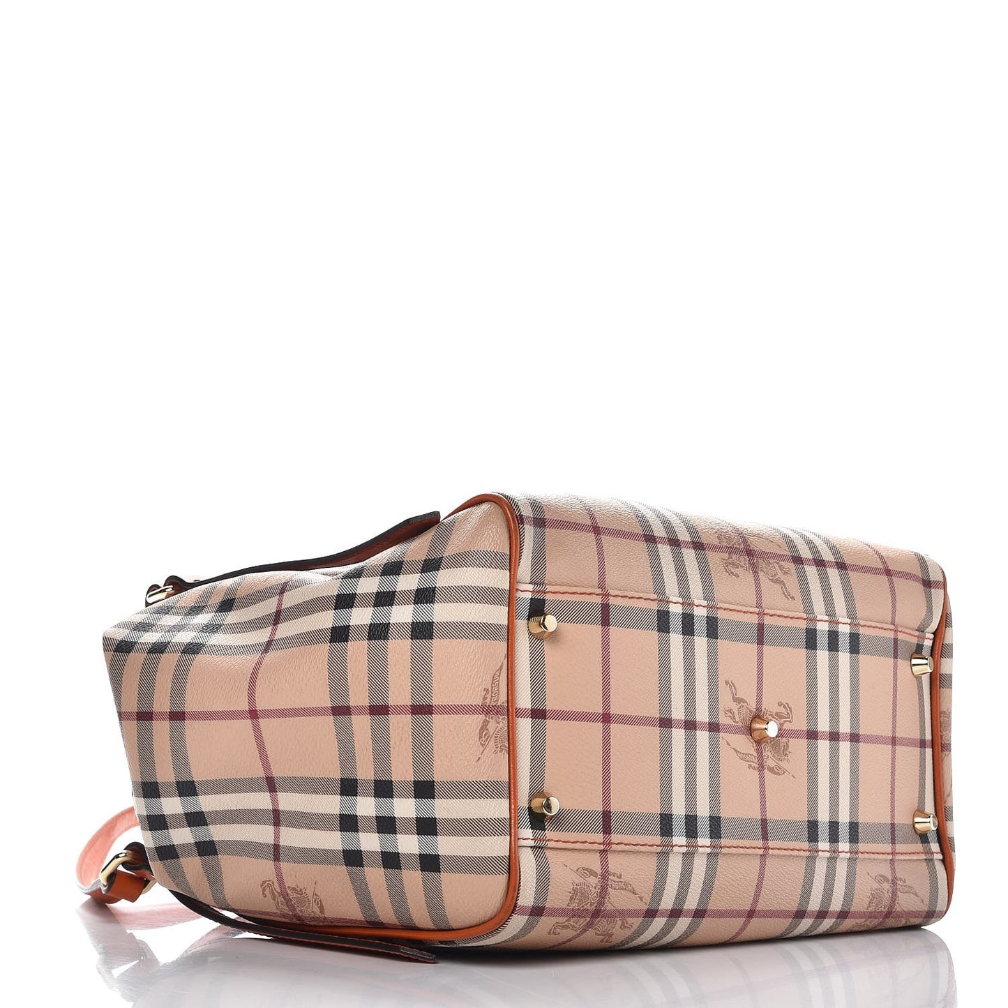 Haymarket Check Small Canterbury Tote Burnt Amber