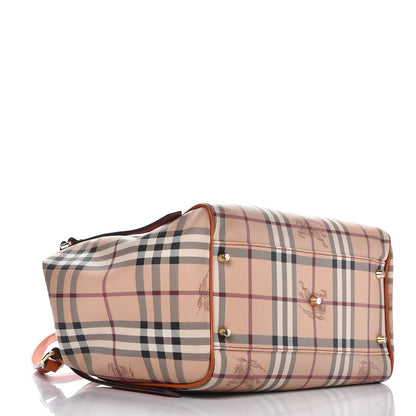 Burberry Haymarket Check Small Canterbury Tote Burnt Amber 5 of 13