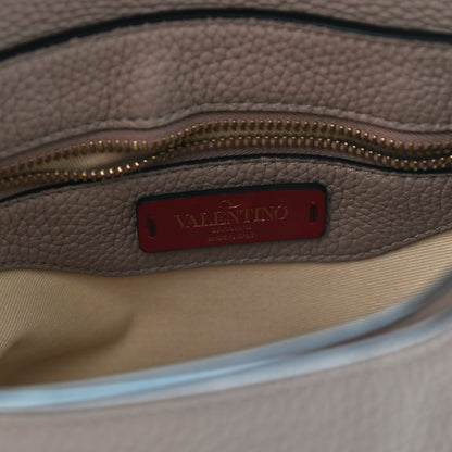 Valentino Garavani Pebbled Calfskin Rockstud Twiny Top Handle Bag Poudre 6 of 8