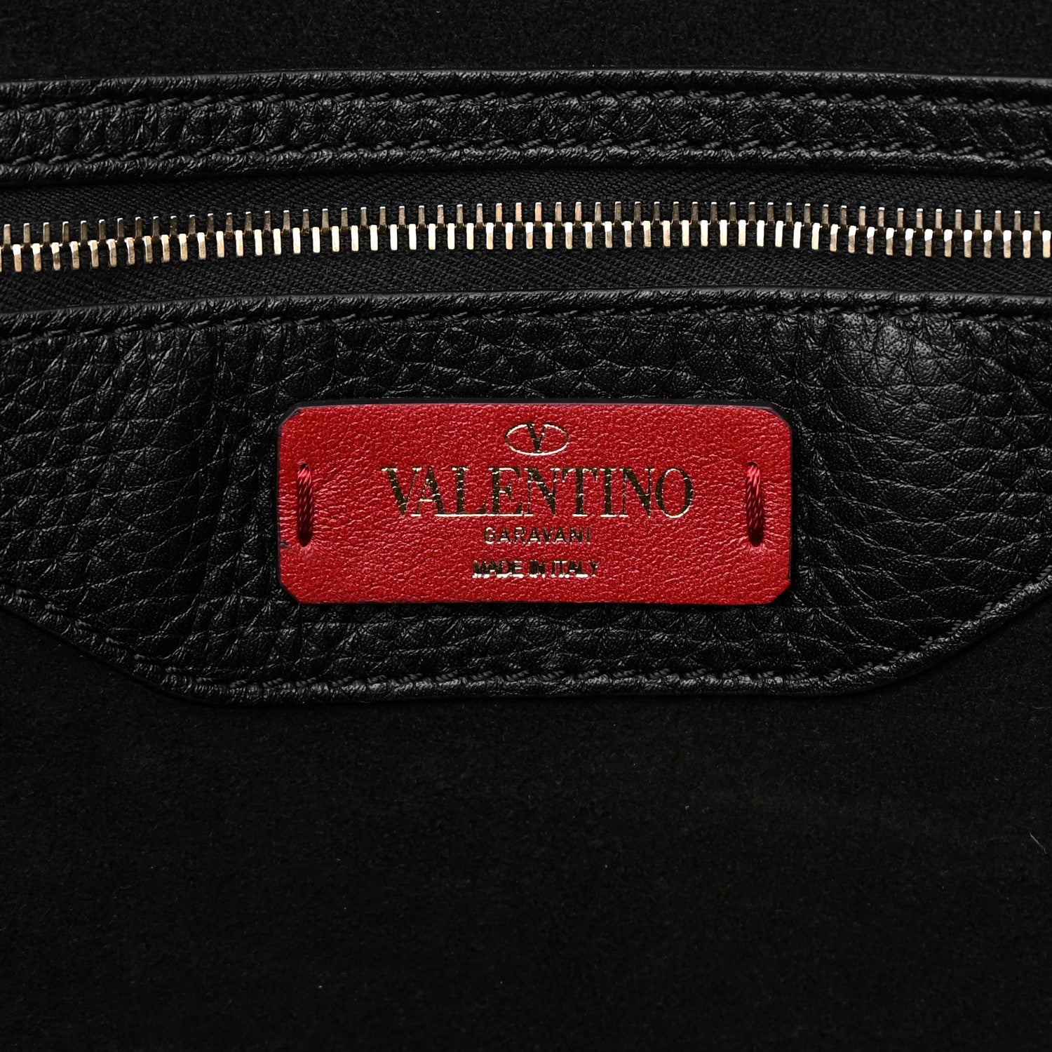 Valentino Garavani Grained Calfskin Rockstud Shoulder Tote Black 6 of 14