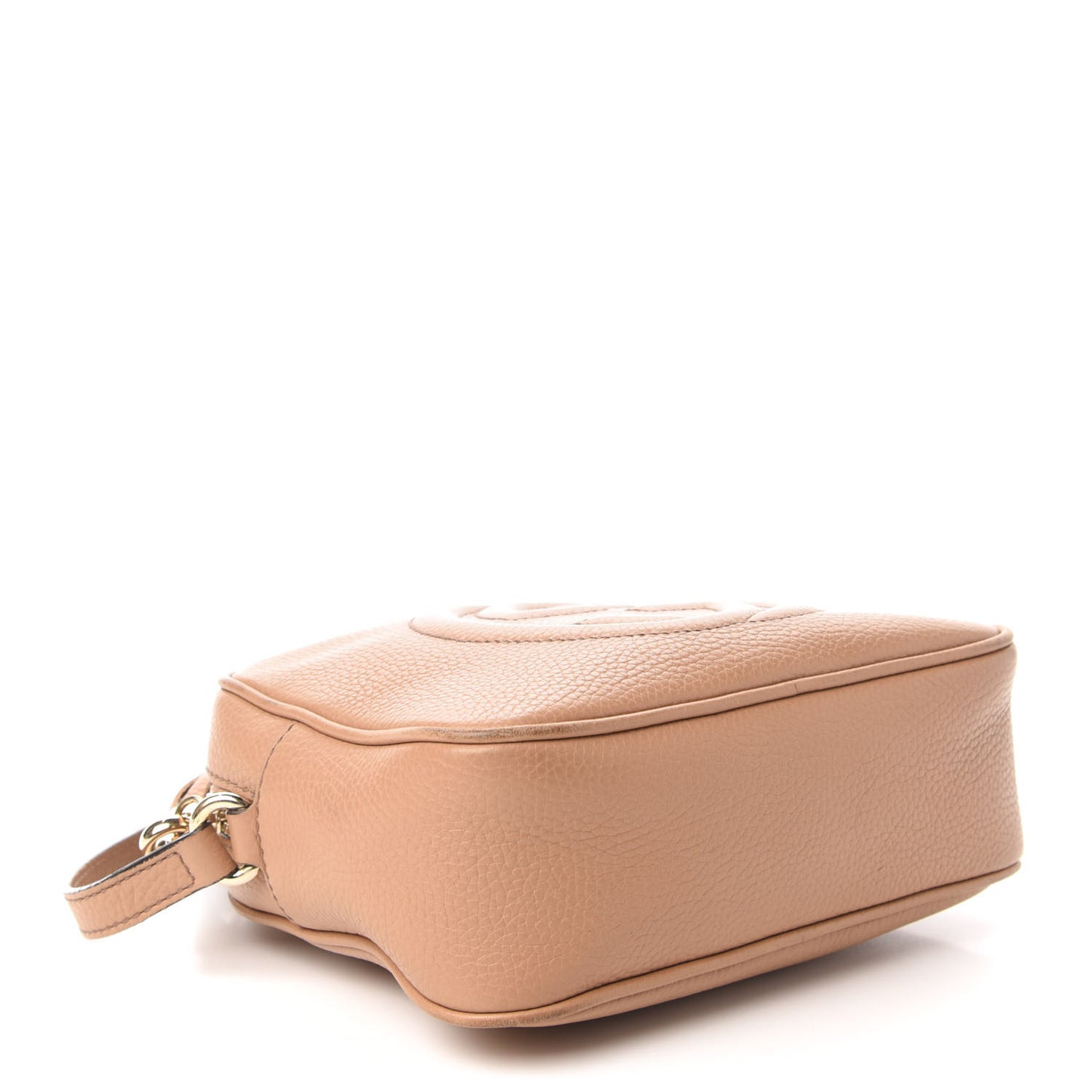 Pebbled Calfskin Small Soho Disco Bag Camelia