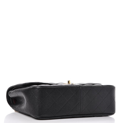 Chanel Caviar Quilted Jumbo Double Flap Black 4 of 10