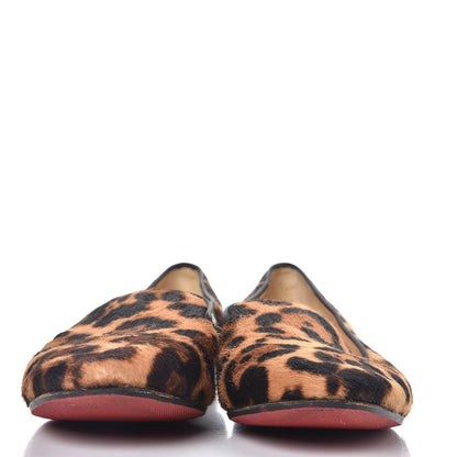 Christian Louboutin Pony Hair Leopard Print Sakouette Loafers Flats 40.5 3 of 14
