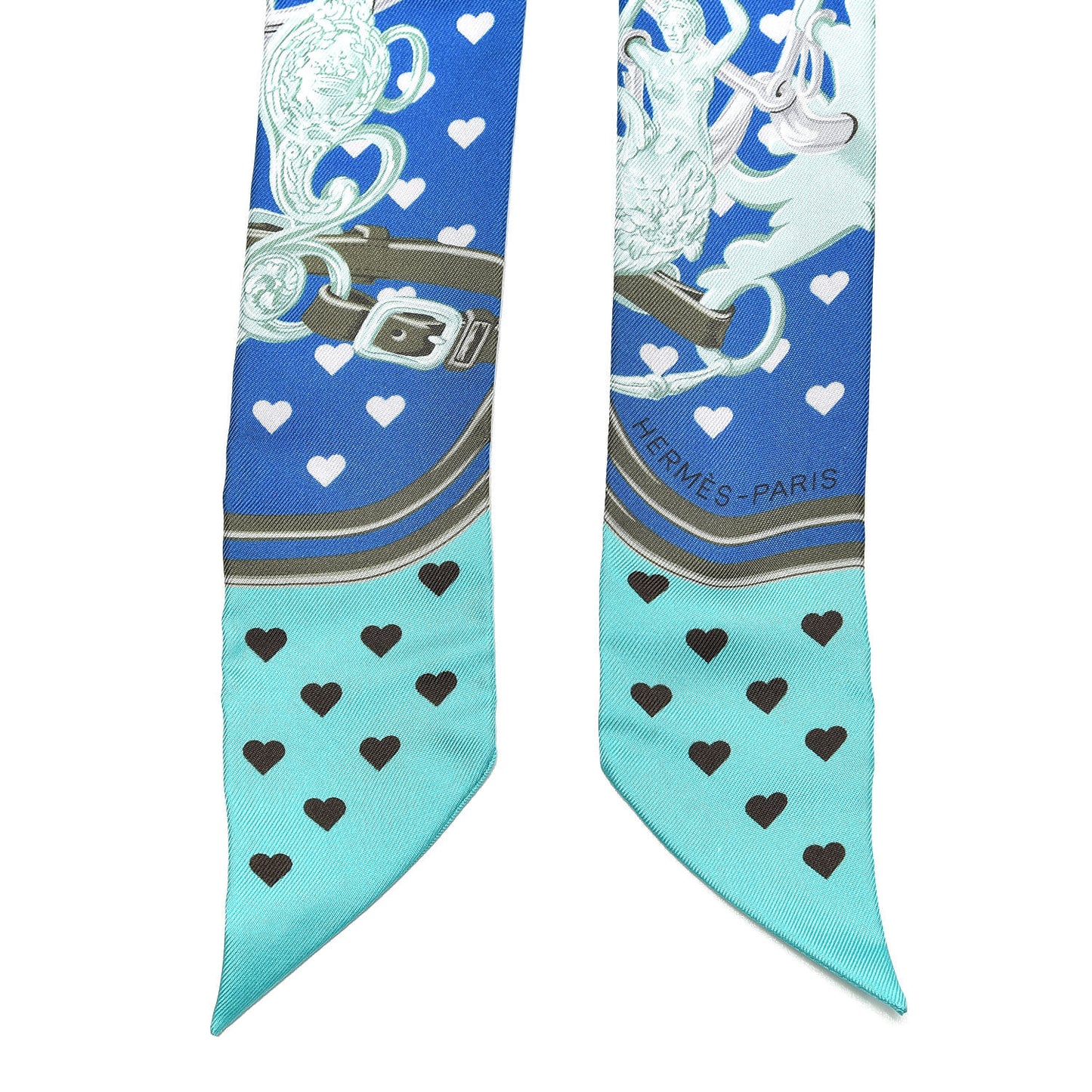 Silk Brides De Gala Love Twilly Cobalt Kaki Turquoise