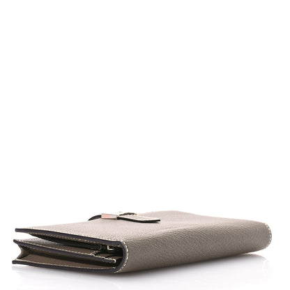 Hermes Chevre Mysore Bearn Gusset Wallet Etoupe 4 of 8