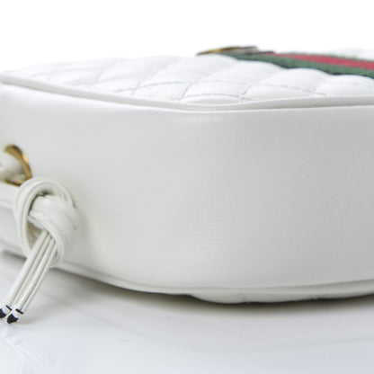 Gucci Calfskin Web Trapuntata Mini Shoulder Bag Off White 10 of 13