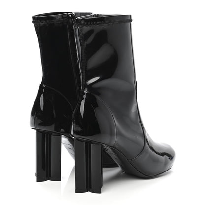 Louis Vuitton Patent Uniformes Silhouette Ankle Boots 38 Black 4 of 9