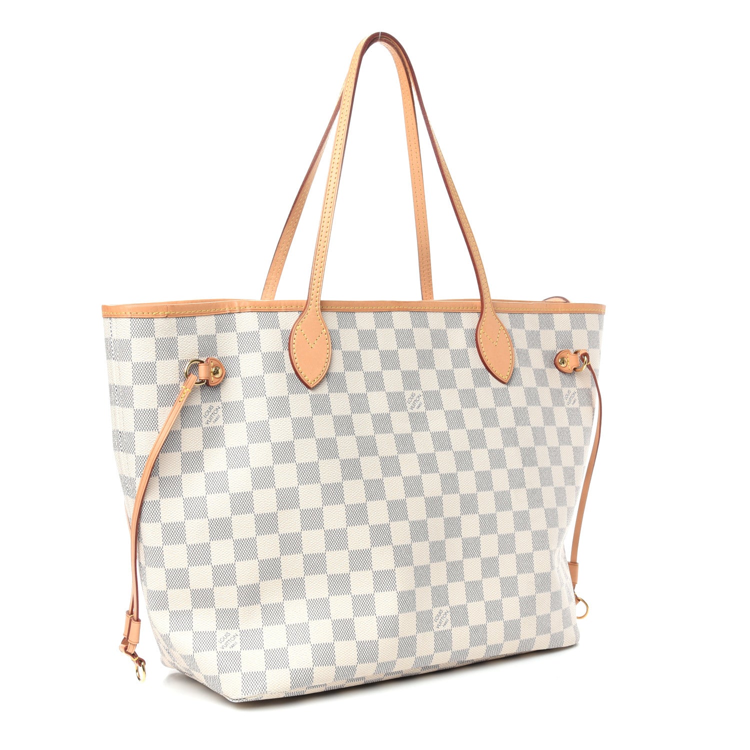 Louis Vuitton Damier Azur Neo Neverfull MM Rose Ballerine 4 of 10
