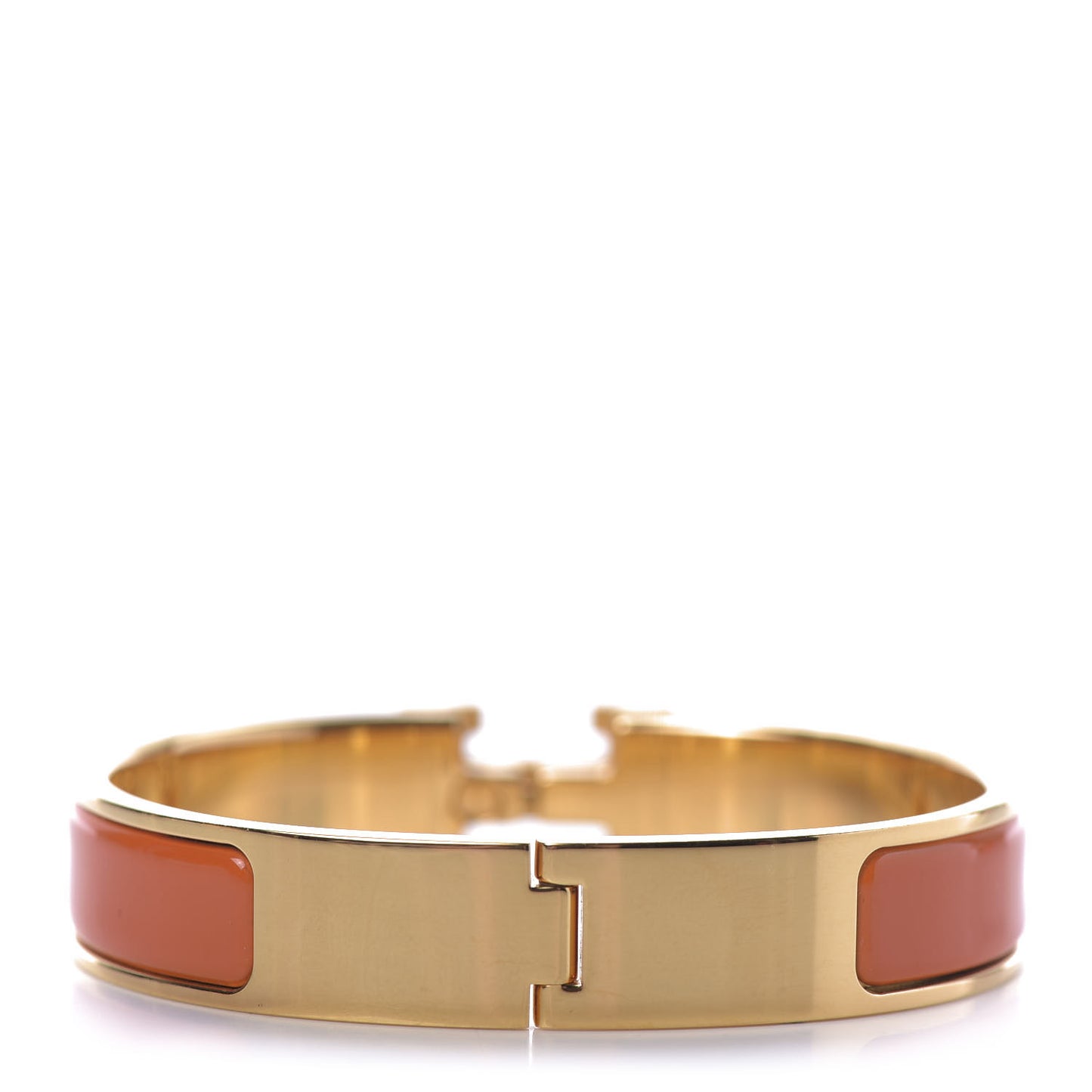 Enamel Narrow Clic Clac H Bracelet PM Orange