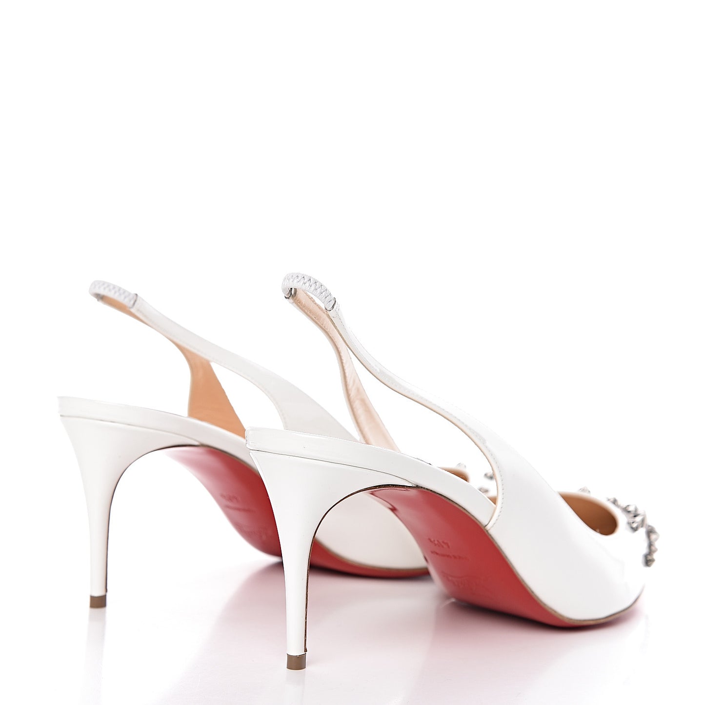 Patent Drama Sling 70 Pumps 41.5 Latte Silver