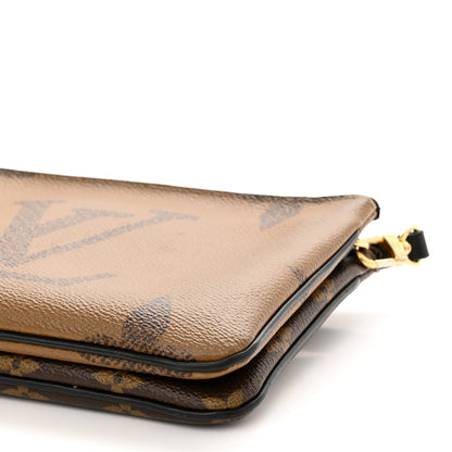 Louis Vuitton Reverse Monogram Giant Double Zip Pochette 9 of 12