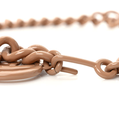 Gucci Varnished Metal GG Marmont Chain Belt Beige 4 of 4