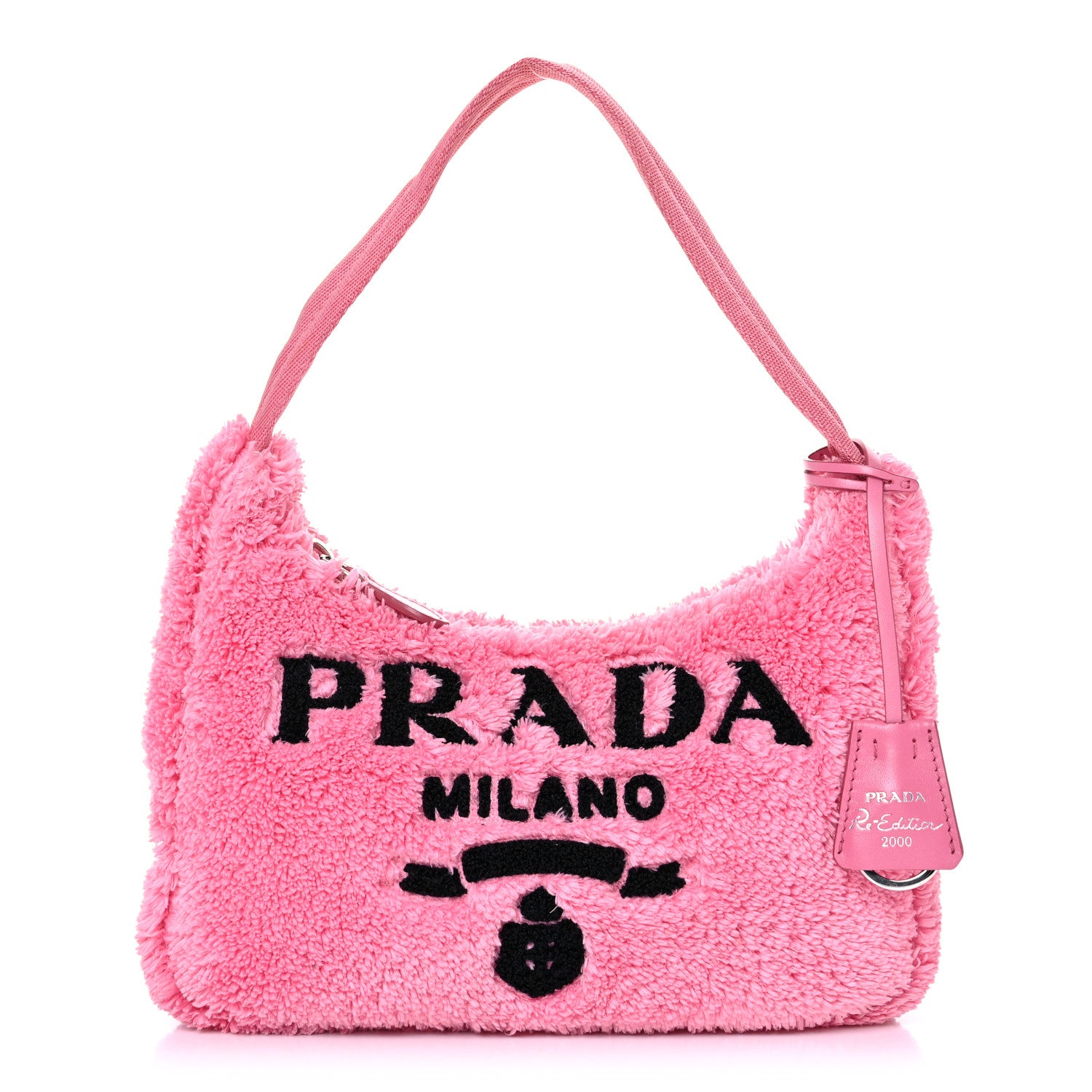 Prada Terry Cloth Mini Re-Edition 2000 Bag Petalo Black 1 of 9