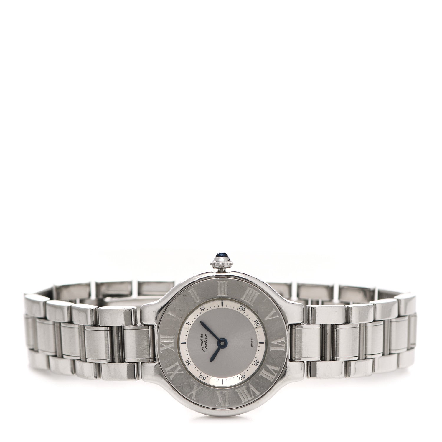 Cartier Stainless Steel 28mm Must De 21 Quartz Watch 2 of 4