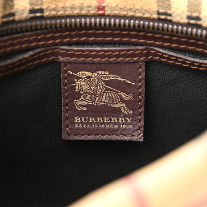 Burberry Haymarket Check Studded Bowler Brown 7 of 14