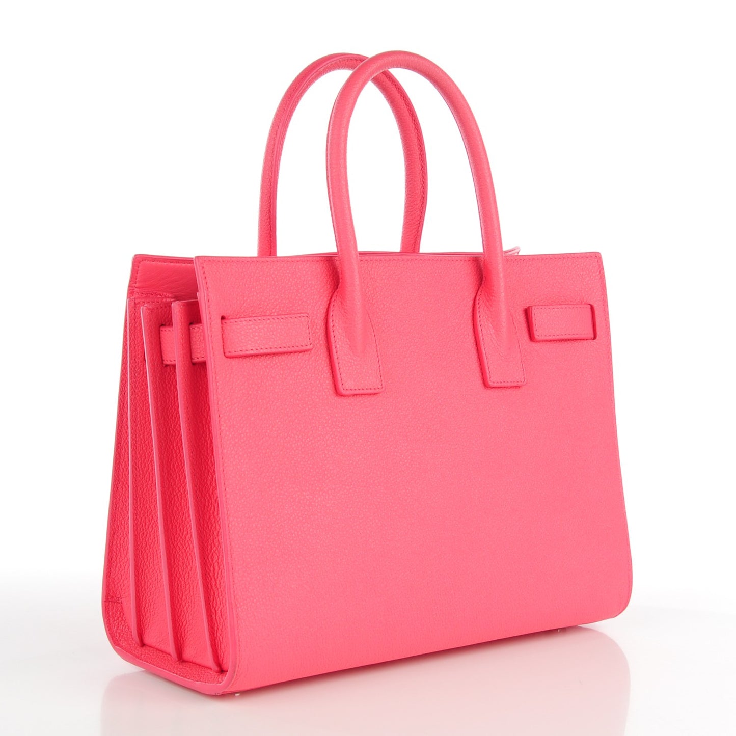 Grained Calfskin Baby Sac De Jour Rose Clair