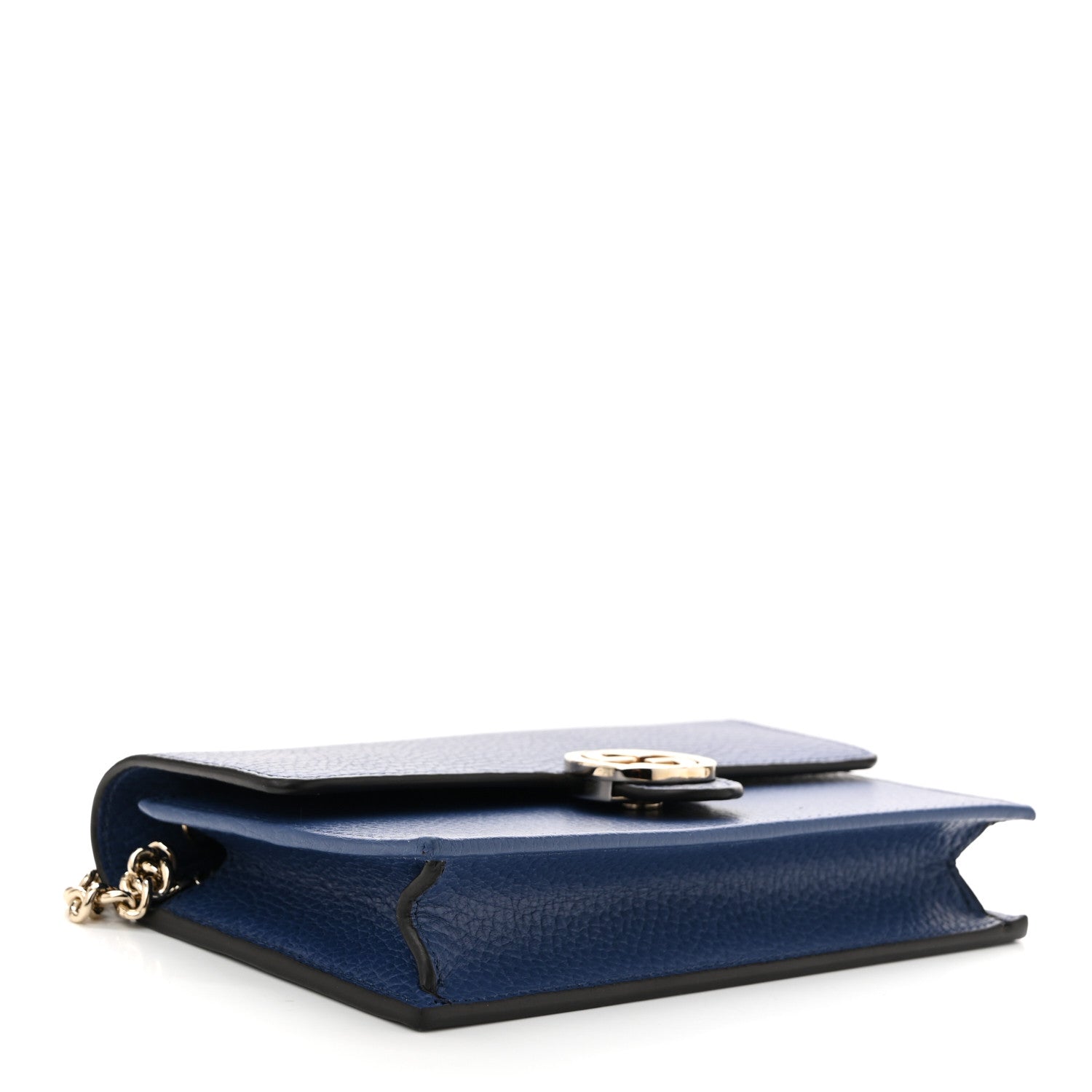 Gucci Dollar Calfskin Interlocking G Chain Wallet Caspian 4 of 11