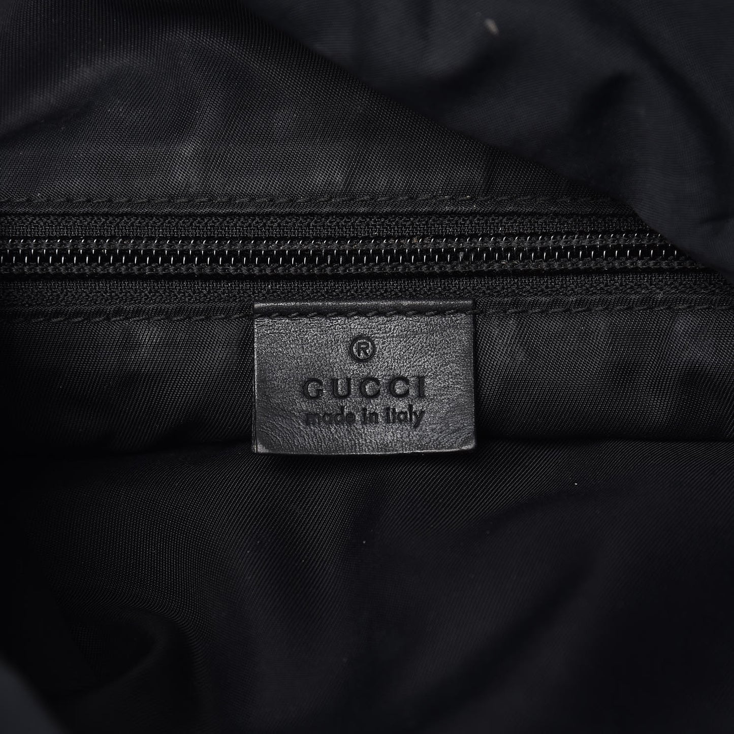 Guccissima Single Buckle Backpack Black