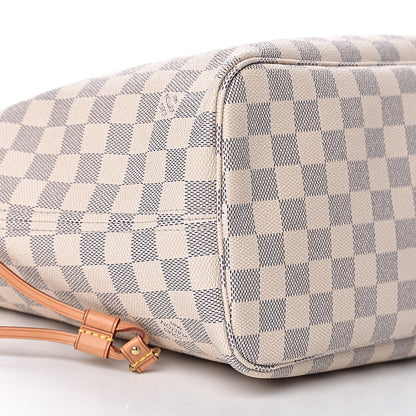 Louis Vuitton Damier Azur Neo Neverfull MM Rose Ballerine 13 of 15