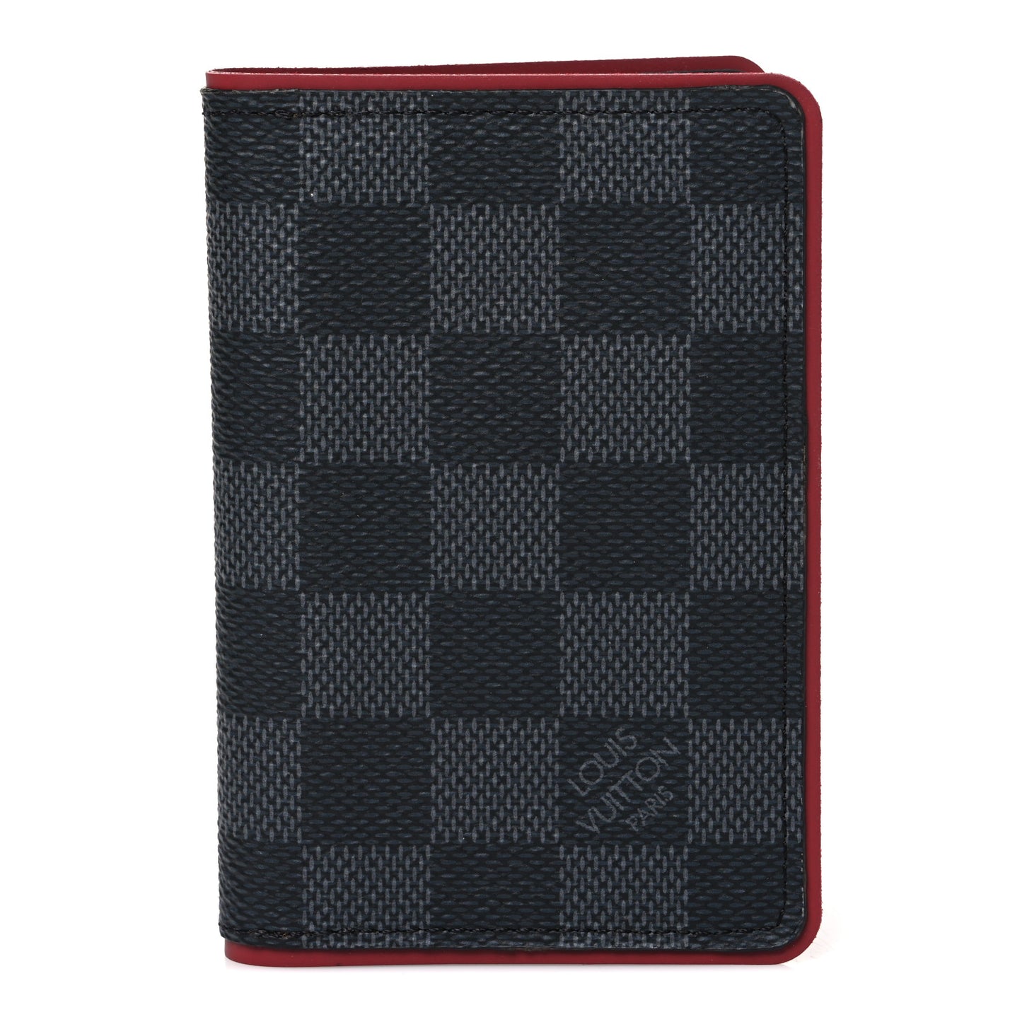Damier Graphite Pocket Organizer Bordeaux