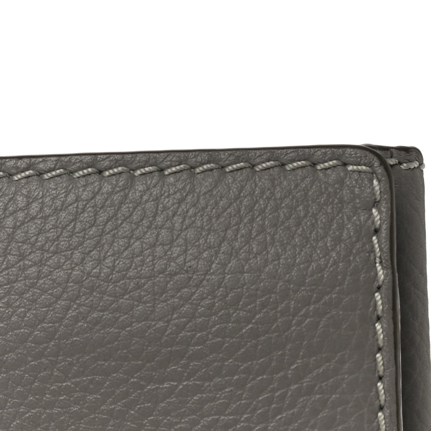 Chloe Grained Calfskin Marcie Square Wallet Cashmere Grey 15 of 15