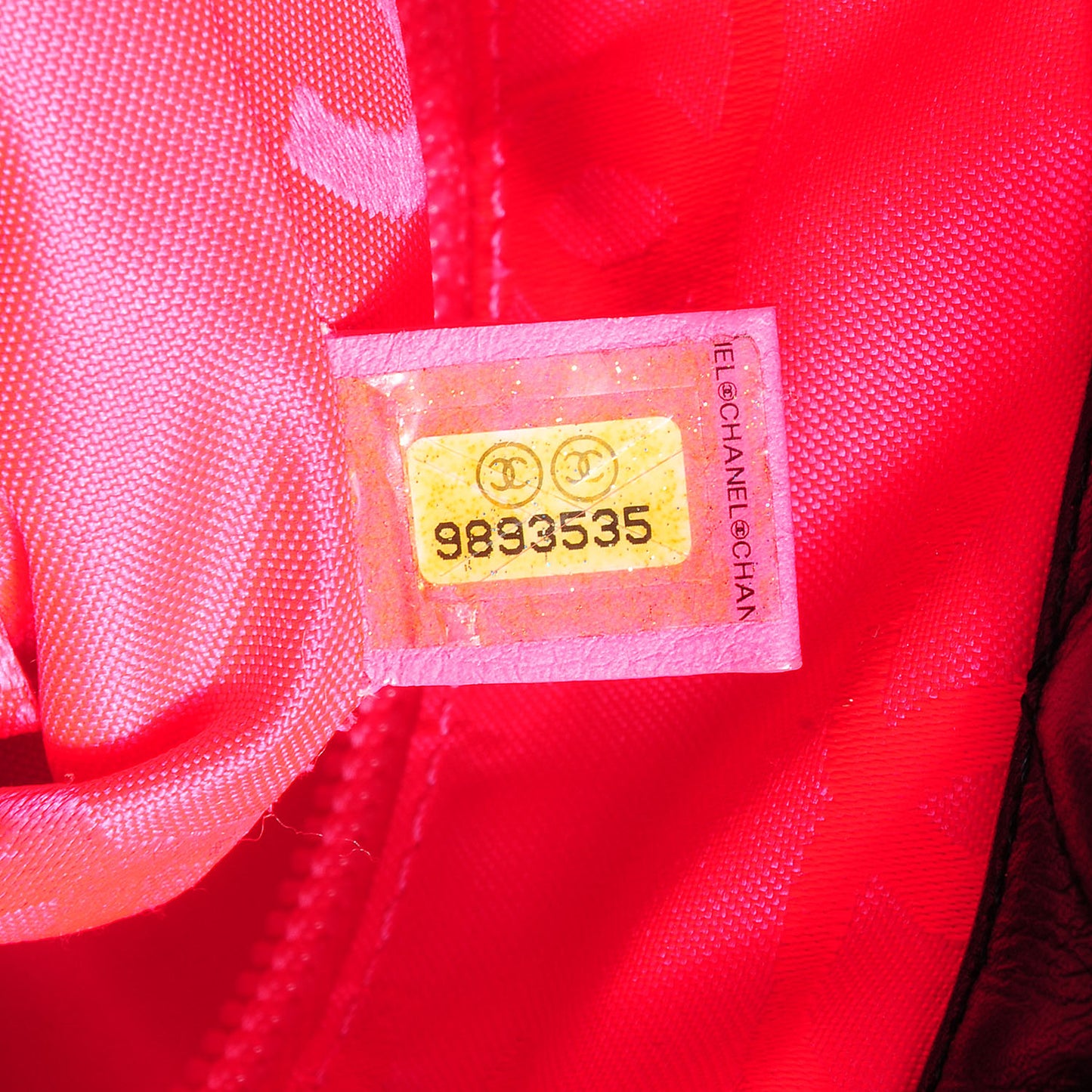 Calfskin Quilted Medium Cambon Tote Black White