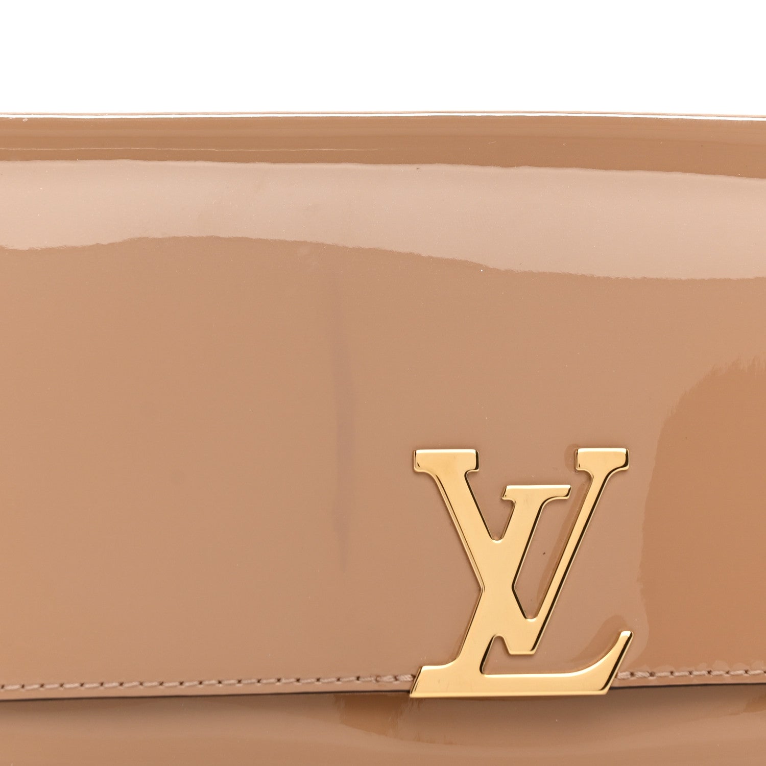 Louis Vuitton Patent Louise EW Clutch NM Nude 7 of 14