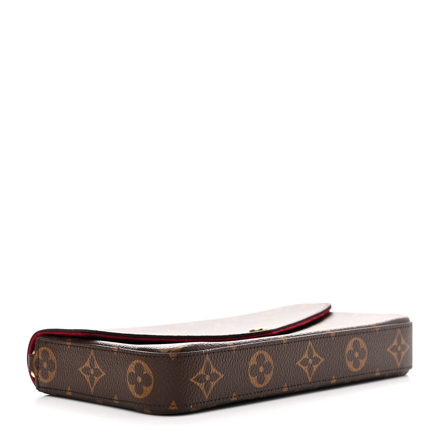 Monogram Pochette Felicie Chain Wallet Fuchsia