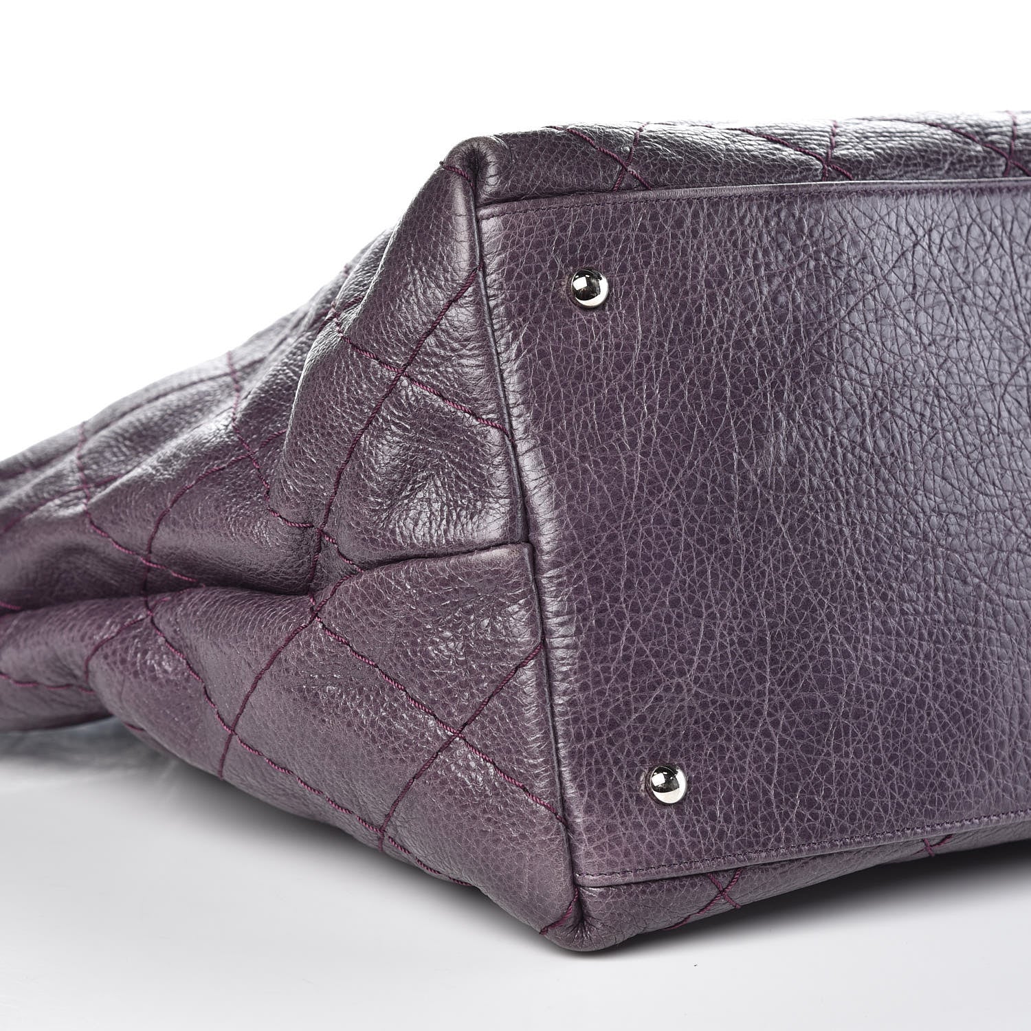 Chanel Glazed Calfskin Large On The Road Tote Purple 10 of 16