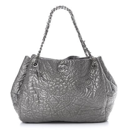 Chanel Vinyl Graphic Edge Tote Silver 1 of 21