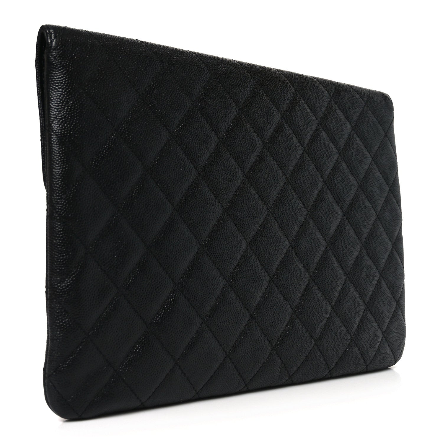 Chanel Caviar Quilted Medium Golden Class Pouch Black 3 of 11