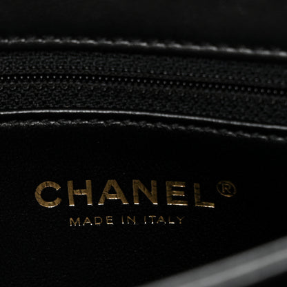 Chanel Lambskin Quilted On And On Medium Chain Flap Black 6 of 11