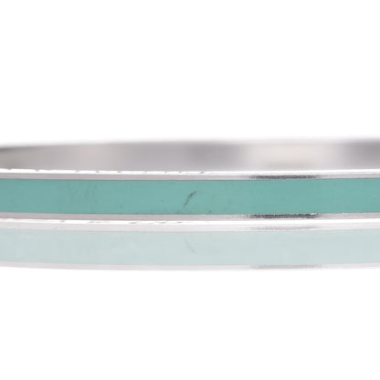 Tiffany Sterling Silver Enamel Bangle Bracelet Blue 6 of 7