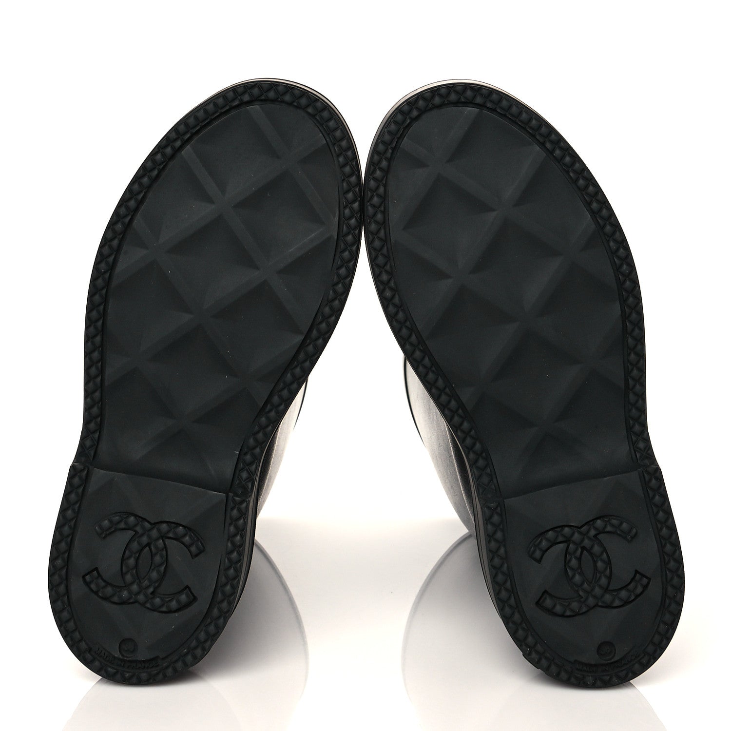 Chanel Caoutchouk CC High Boots 36 Black 6 of 9