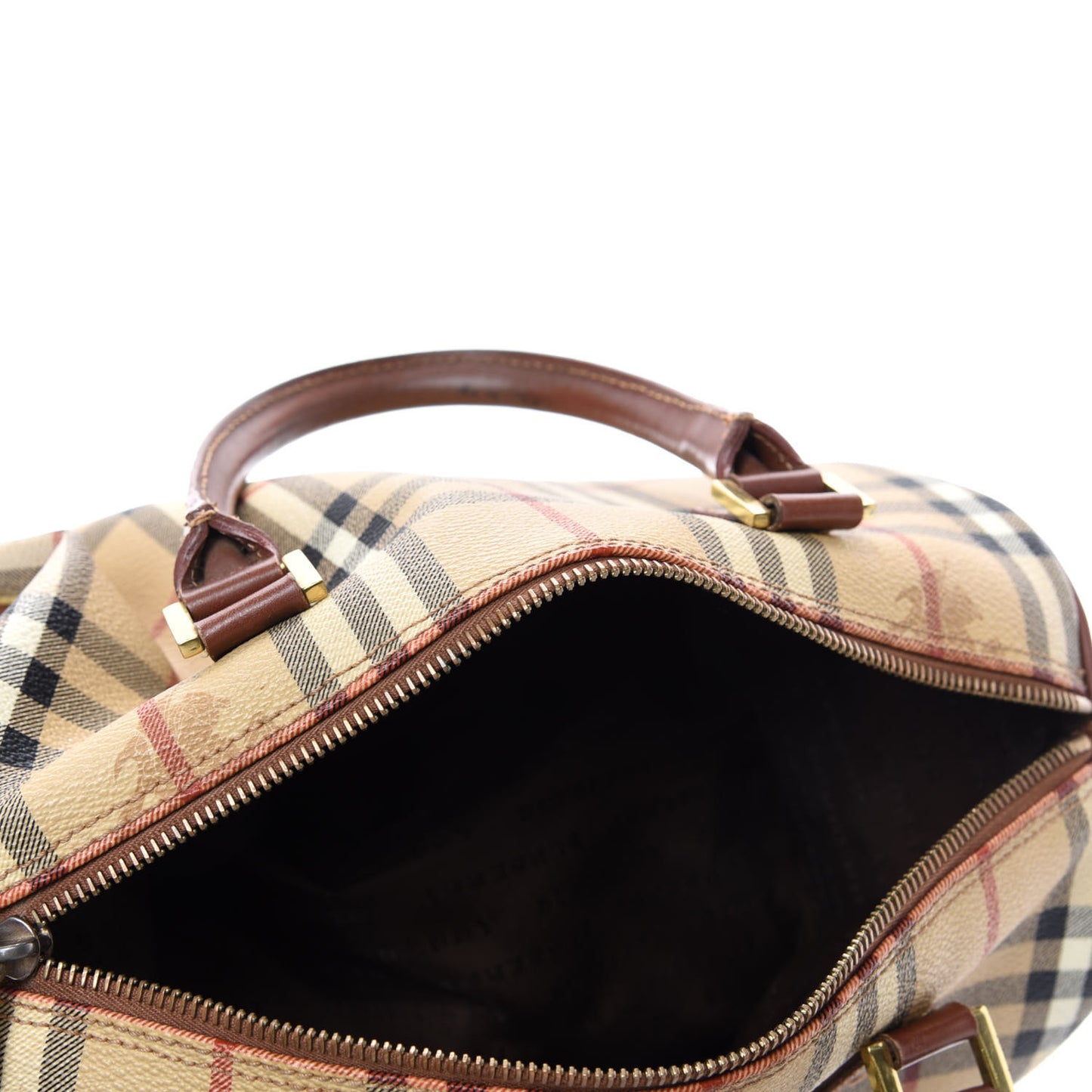 Haymarket Check Satchel Brown