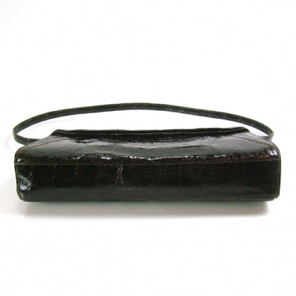 Nancy Gonzalez Crocodile Envelope Clutch Brown 5 of 9