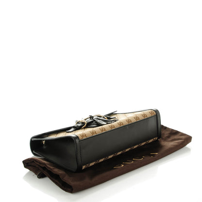 Gucci Monogram Margaux Calfskin Medium Emily Chain Shoulder Bag Beige Ebony Cocoa 4 of 7