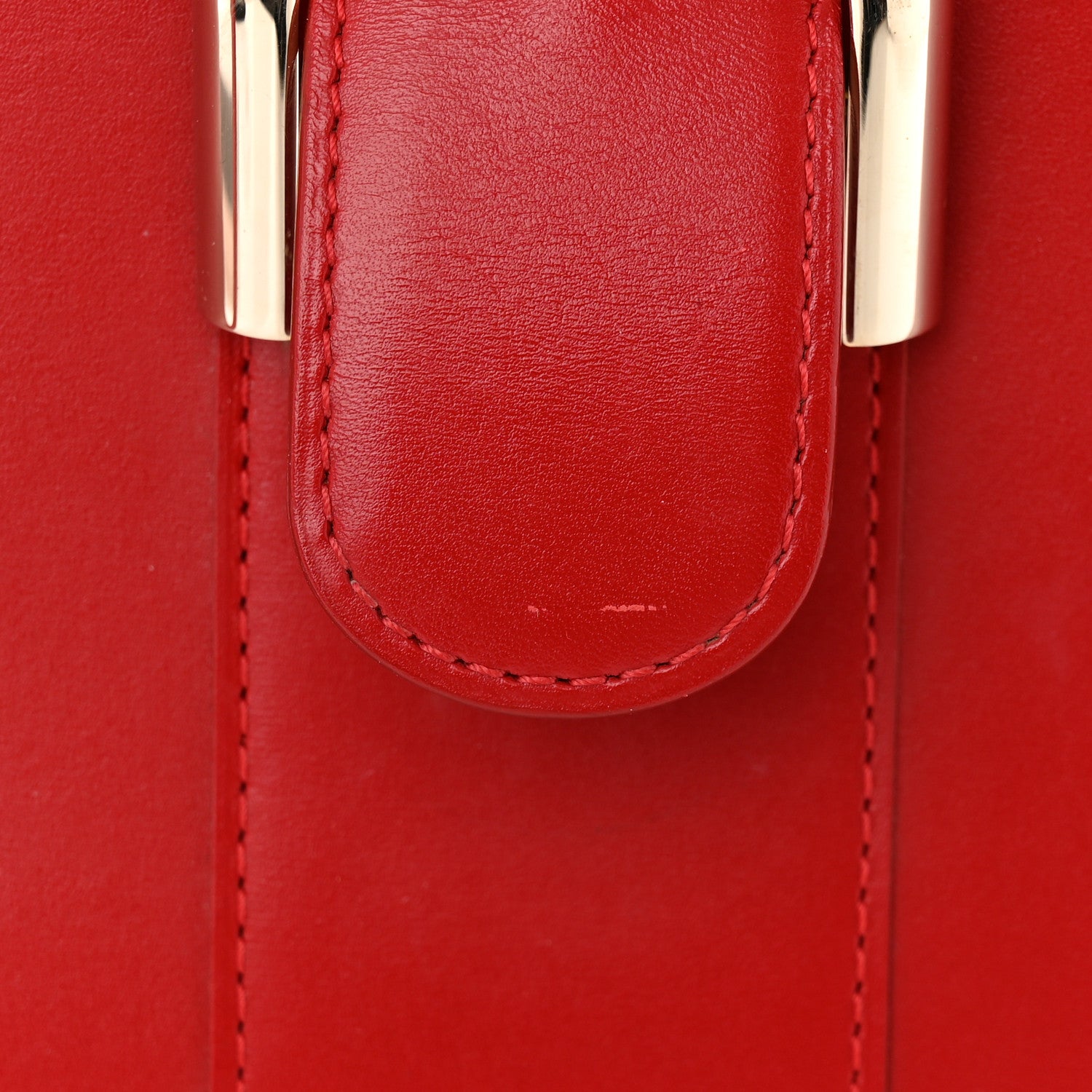 Delvaux Box Calfskin MM Brillant Satchel Red 16 of 17