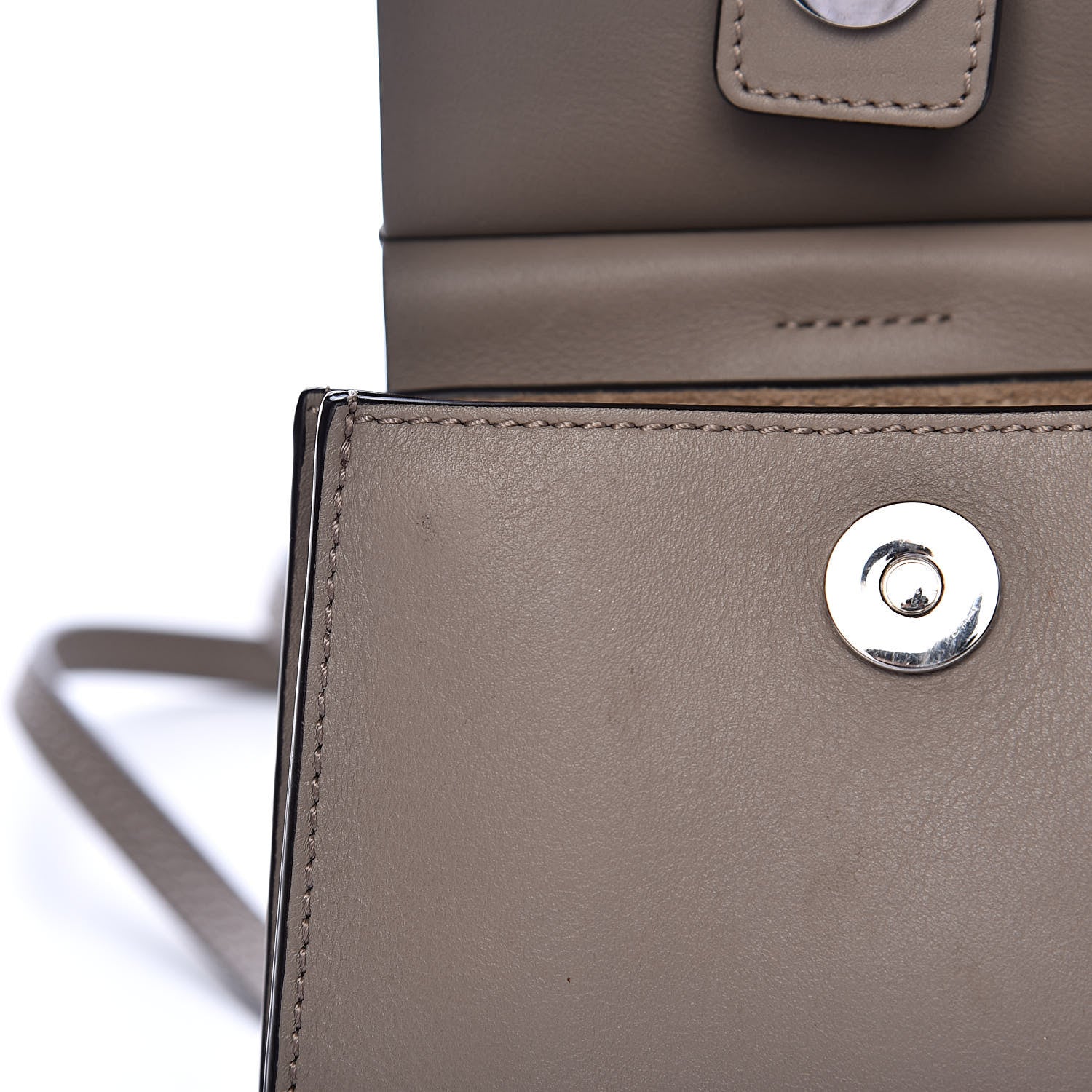 Chloe Suede Calfskin Mini Faye Bracelet Bag Motty Grey 7 of 10