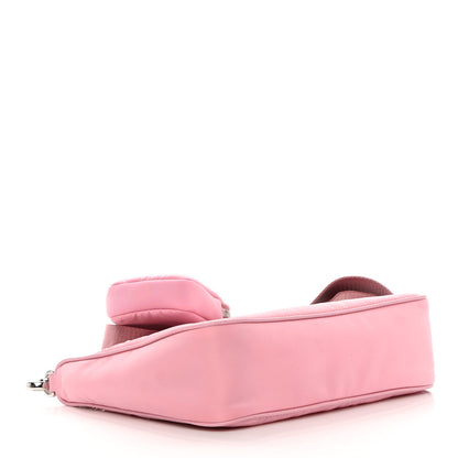 Prada Nylon Re-Edition 2005 Shoulder Bag Rosa 3 of 12