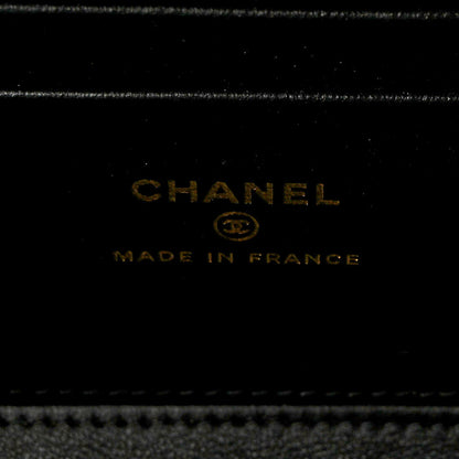 Chanel Lambskin Quilted Small Top Handle Vanity Case With Chain Black 6 of 10