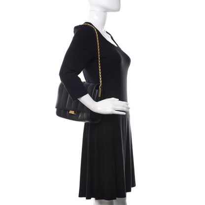 Celine Lambskin Quilted Shoulder Bag Black 2 of 12