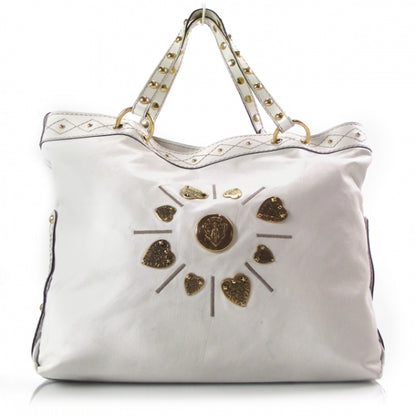 Gucci Leather Studded Irina Tote White 1 of 10