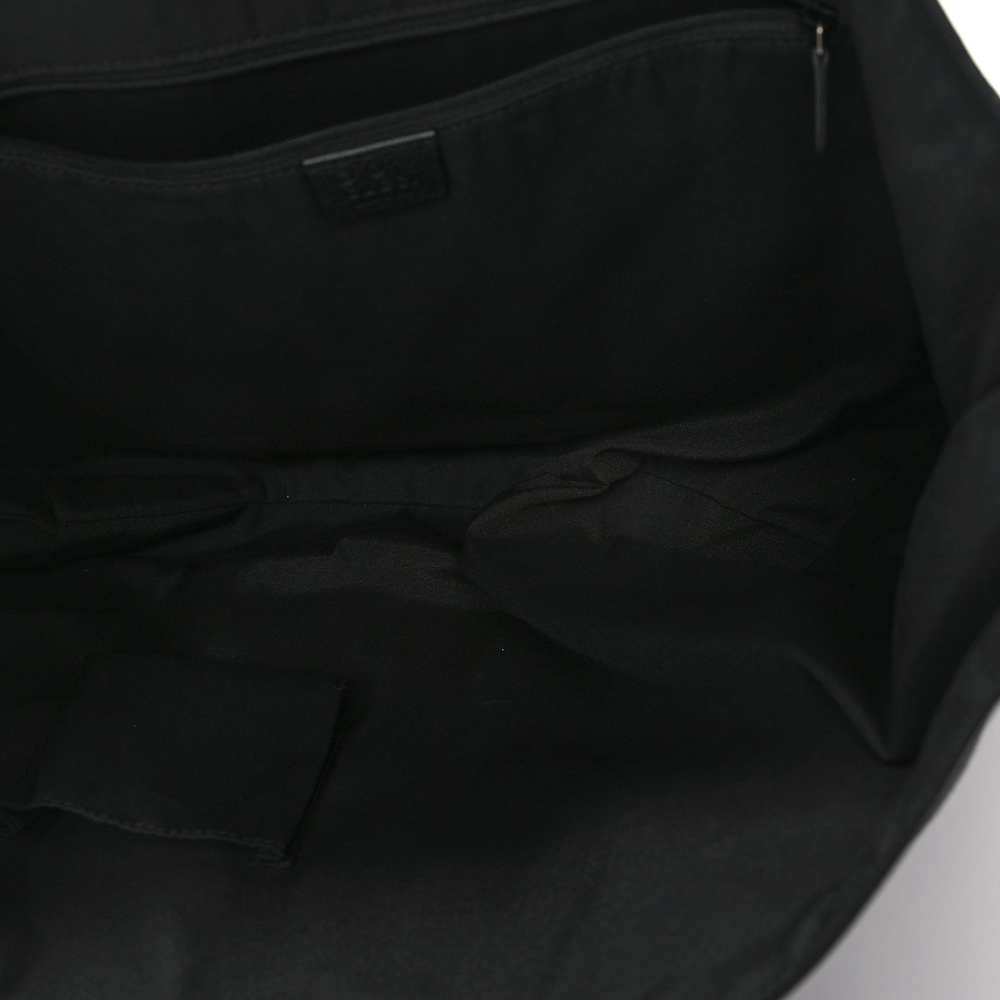 Denim Monogram Large Abbey Tote Black