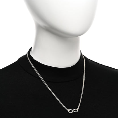 Tiffany Sterling Silver Infinity Pendant Necklace 2 of 4