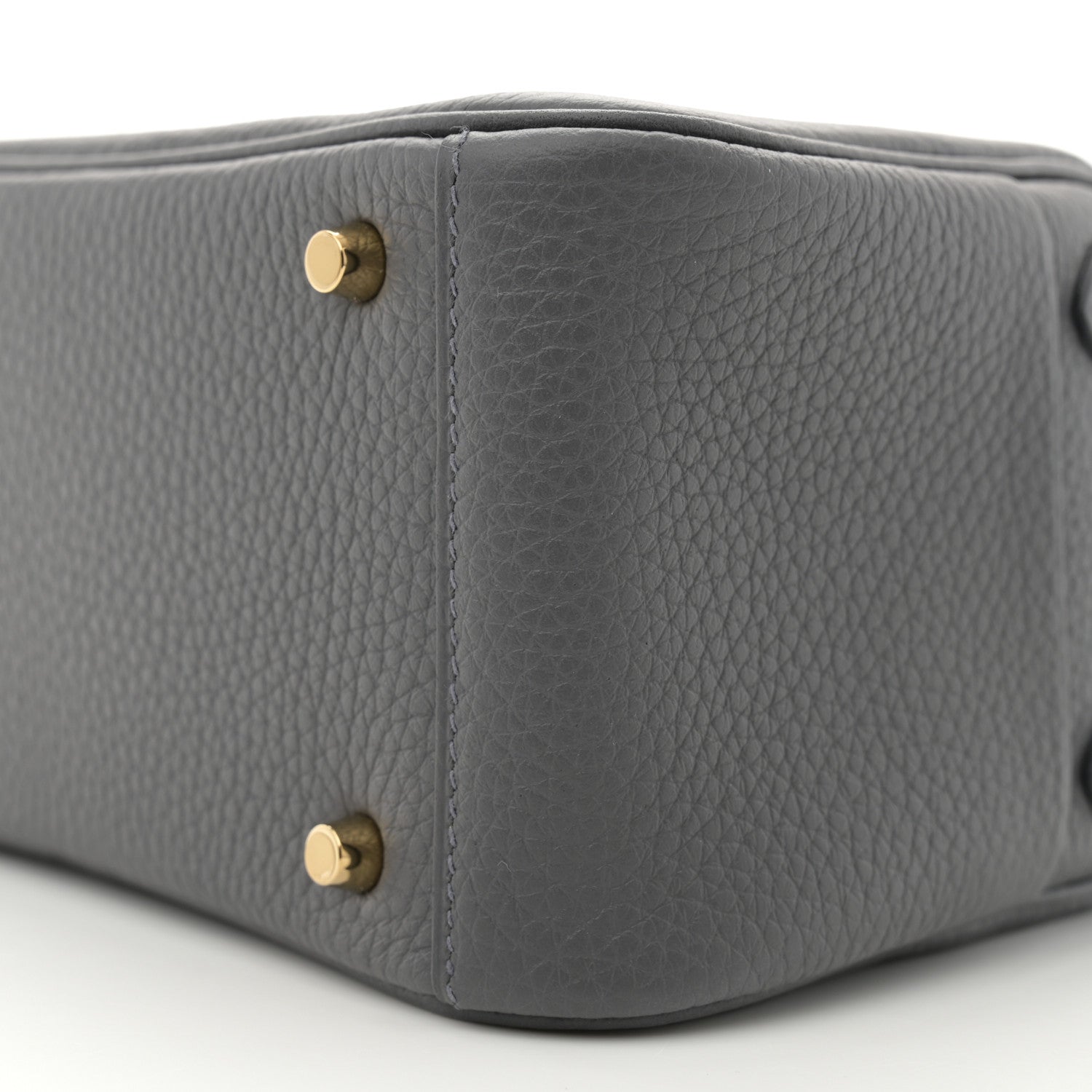 Hermes Taurillon Clemence Mini Lindy 20 Ardoise 10 of 11