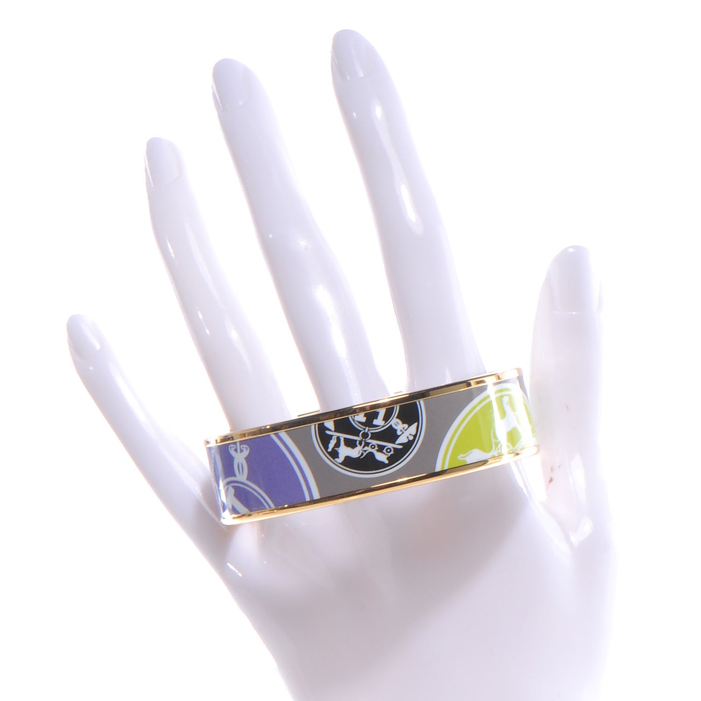 Enamel Printed Ex Libris Wide Bracelet 65
