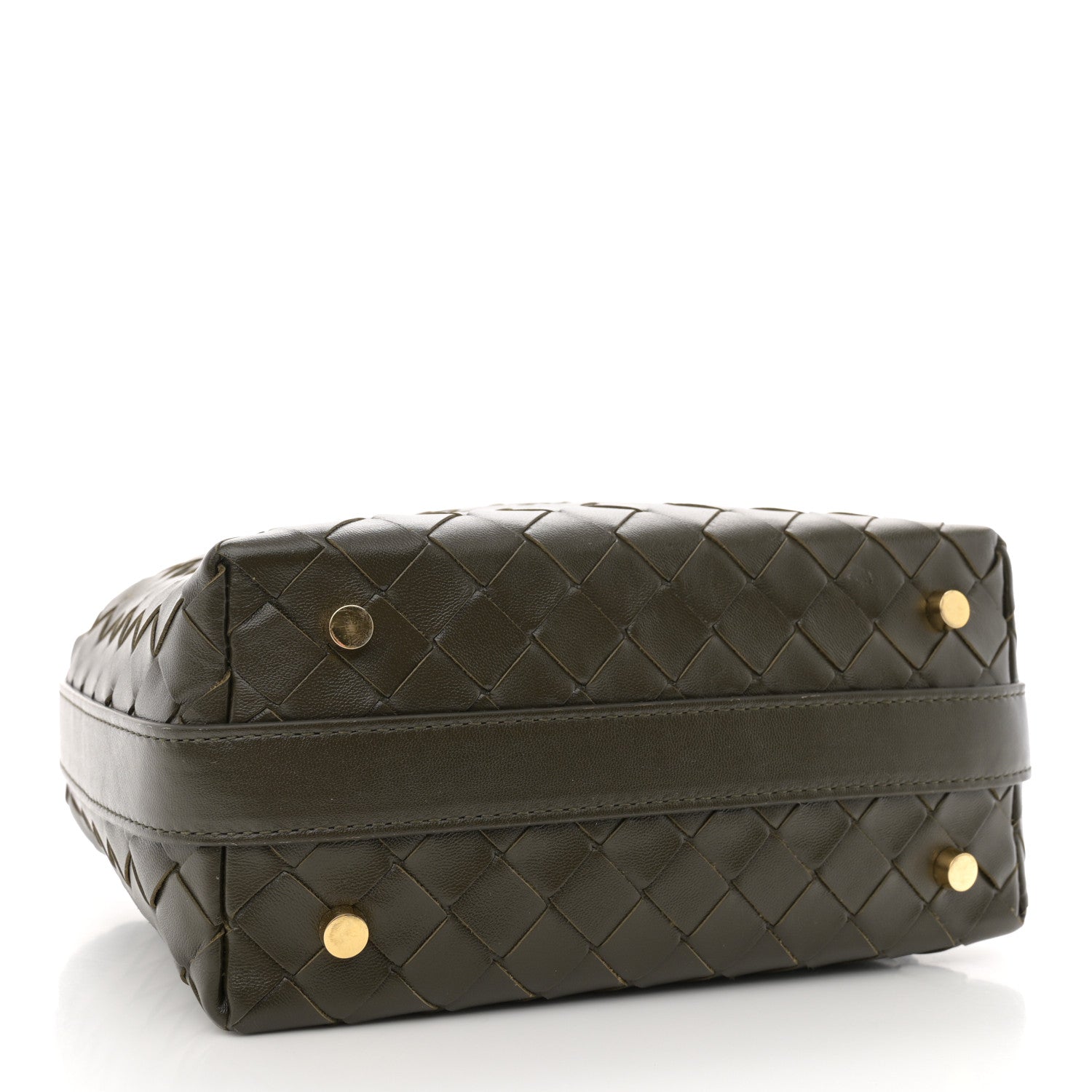 Bottega Veneta Calfskin Nappa Intrecciato Mini Wallace Kaki 4 of 11